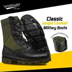 Men's Military Jungle Combat Boots-Green