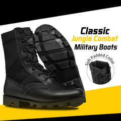 Men's Military Jungle Combat Boots-With Side Zipper