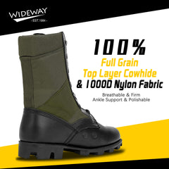 Men's Military Jungle Combat Boots-Green