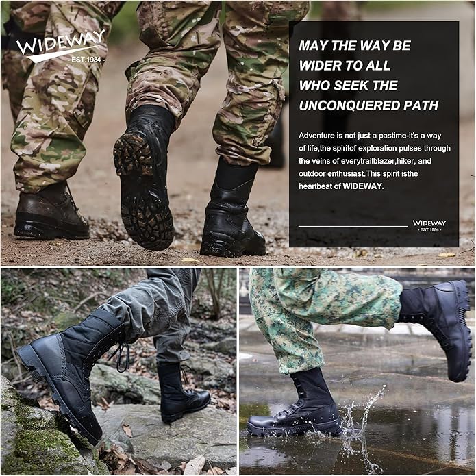 Men's Military Jungle Combat Boots-Green